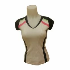 Bolle Women's High Voltage Cap Sleeve Top White/Graphite 8729-2018