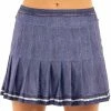 Lucky In Love Women's Old School Denim Skirt CB571-L80963 1 Lucky In Love Women's Old School Denim Skirt CB571-L80963 -New Ace Tennis Shop LIL CB571 web