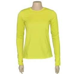 Lucky In Love Women's Denim Days Core Long Sleeve Top Yellow CT40-709