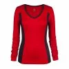 Tail Slam Event Women's Autumn Long Sleeve Top Red/Iron TE3441-3477 -New Ace Tennis Shop Tail Slam Event Autumn Long Sleeve Top