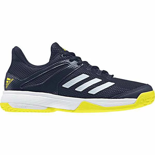 Adidas Adizero Club K Junior Tennis Shoe Legend Ink/White/Shock Yellow BB7942 3 Adidas Adizero Club K Junior Tennis Shoe Legend Ink/White/Shock Yellow BB7942