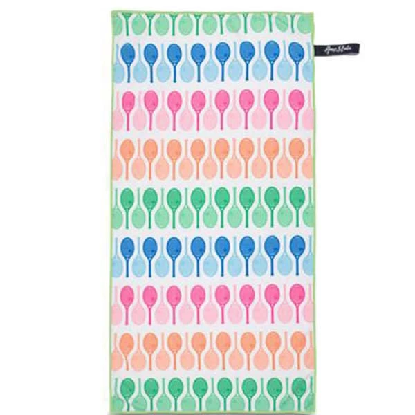 Ame & LuLu Ame And Lulu Rainbow Racquets Sport Towel 2 Ame & LuLu Ame And Lulu Rainbow Racquets Sport Towel