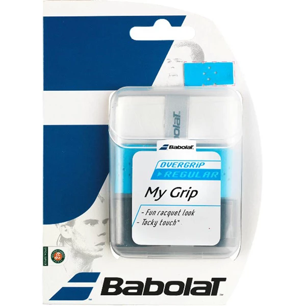 Babolat My Grip Overgrip White/Blue/Black 3 Babolat My Grip Overgrip White/Blue/Black
