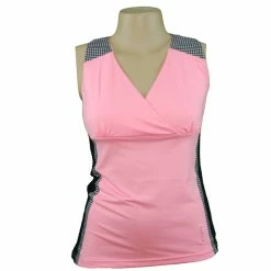 Bolle Women's My Fair Lady V-Neck Tank Neon Pink/Black 8737-7537