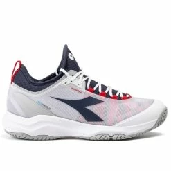 Diadora Blushield Fly 4 Men's Tennis Shoe White/Blue Corsair