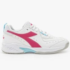 Diadora Challenge 5 SL Junior Tennis Shoe White/Pink
