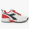 Diadora Challenge 5 SL Junior Tennis Shoe White/Red -New Ace Tennis Shop diadora challenge jr 5 red web