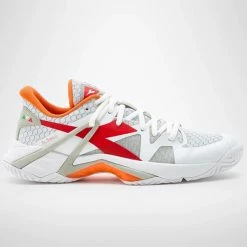 Diadora B.ICON Women's Tennis Shoe White/Fiery Red