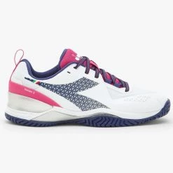 Diadora Blushield Torneo 2 Women's Tennis Shoe White/Blueprint