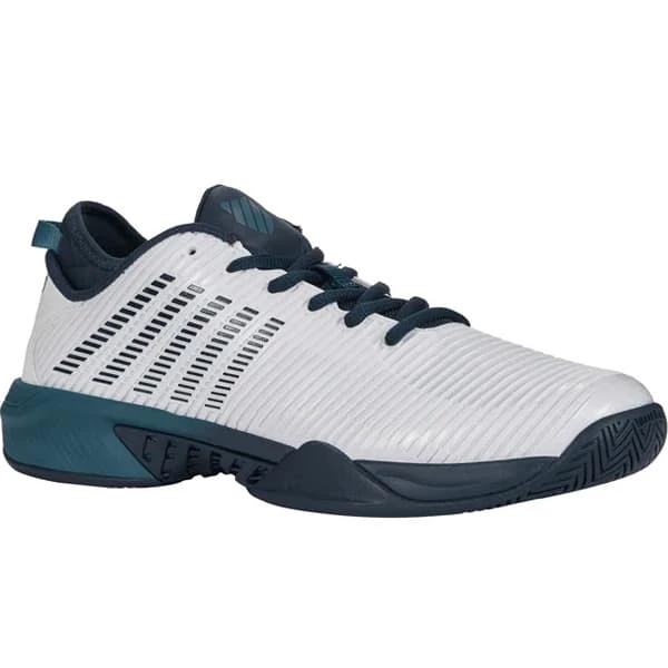 K-Swiss Hypercourt Supreme Men's Tennis Shoe White/Reflecting Pond 06615-141 3 K-Swiss Hypercourt Supreme Men's Tennis Shoe White/Reflecting Pond 06615-141