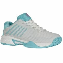 K-Swiss Hypercourt Express 2 Junior Tennis Shoe White/Blue 86613-190