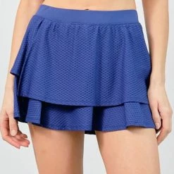 Lija Women's Circle Mesh Skirt Bluemoon