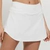 Lija Women's Pace Skirt White -New Ace Tennis Shop lija pace skirt white web