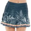 Lucky In Love Women's Palms Long Paradiso Pleated Skirt CB282-N16407 -New Ace Tennis Shop lil cb282 web