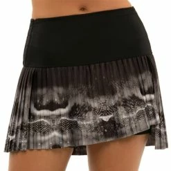 Lucky In Love Women's Hi-Tech Pleated Skirt Black CB471-J36001