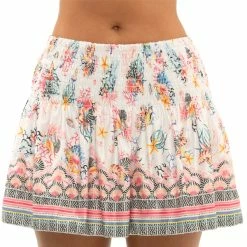 Lucky In Love Women's Long Shell Yeah! Smocked Skirt CB548-J44955