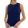 Lucky In Love Women's LUV Chill Out Tank Midnight CT661-401 -New Ace Tennis Shop lil ct661 navy web