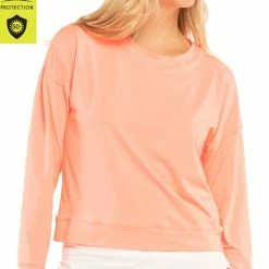 Lucky In Love Women's LUV Hype Long Sleeve Peach Glow CT910-805