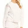 Lucky In Love Women's Core Zips Sealed Long Sleeve White CT828-110 -New Ace Tennis Shop lil ct828 web