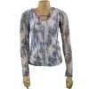 Lucky In Love Women's Floral Fantasy Bloom Mesh Overlay L/S Top CT404-334110 1 Lucky In Love Women's Floral Fantasy Bloom Mesh Overlay L/S Top CT404-334110 -New Ace Tennis Shop lil floral ct404 website