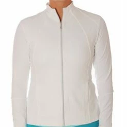Sofibella Women's Pleated Peplum Jacket White 1860