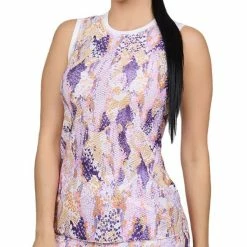 Sofibella Women's Air Flow Sleeveless Tank Sweet Pea 7052-SWP