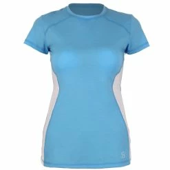 Sofibella Women's Triumph Short Sleeve Top Sky Blue 1705