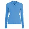 Sofibella Women's Spectrum Hoodie Long Sleeve Top Reflect Blue -New Ace Tennis Shop sofibella 1508 reflect blue website