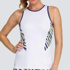 Tail Women's Zebra Safari Diamond Tank White TD2657-M521