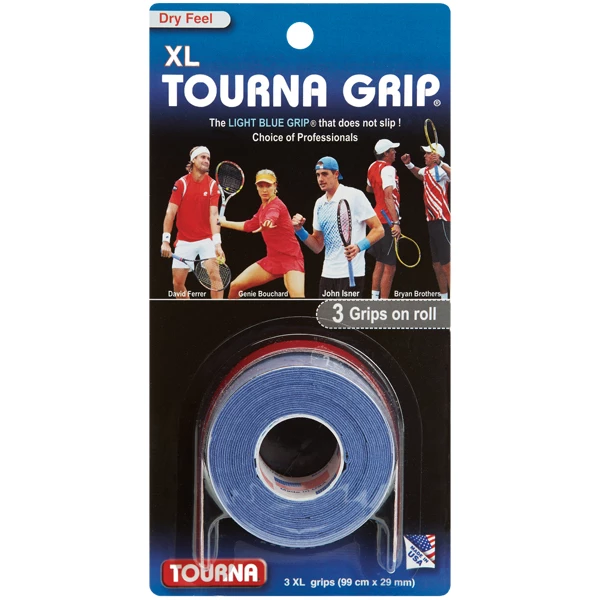 Tourna Grip Overgrip XL Original Blue 3 Pack 3 Tourna Grip Overgrip XL Original Blue 3 Pack