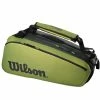 Wilson Super Tour 9 Pack Tennis Bag Green