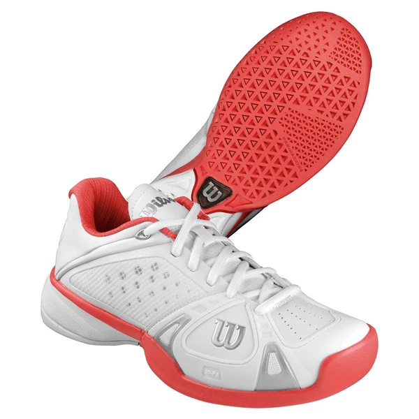 Wilson Rush Pro 2 Junior Tennis Shoe White/Cherry WRS317940 3 Wilson Rush Pro 2 Junior Tennis Shoe White/Cherry WRS317940