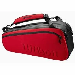 Wilson Clash V2 Super Tour 6 Pack Tennis Bag Red