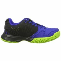 Wilson Kaos Comp Junior Tennis Shoe Blue Iris/Black/Green