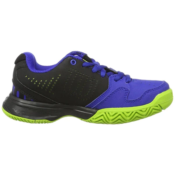 Wilson Kaos Comp Junior Tennis Shoe Blue Iris/Black/Green 3 Wilson Kaos Comp Junior Tennis Shoe Blue Iris/Black/Green